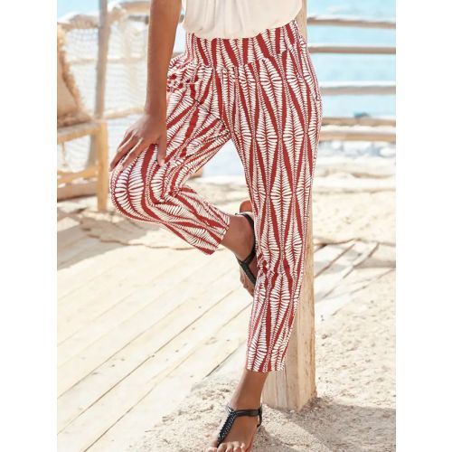 Loose Casual Geometric Pants